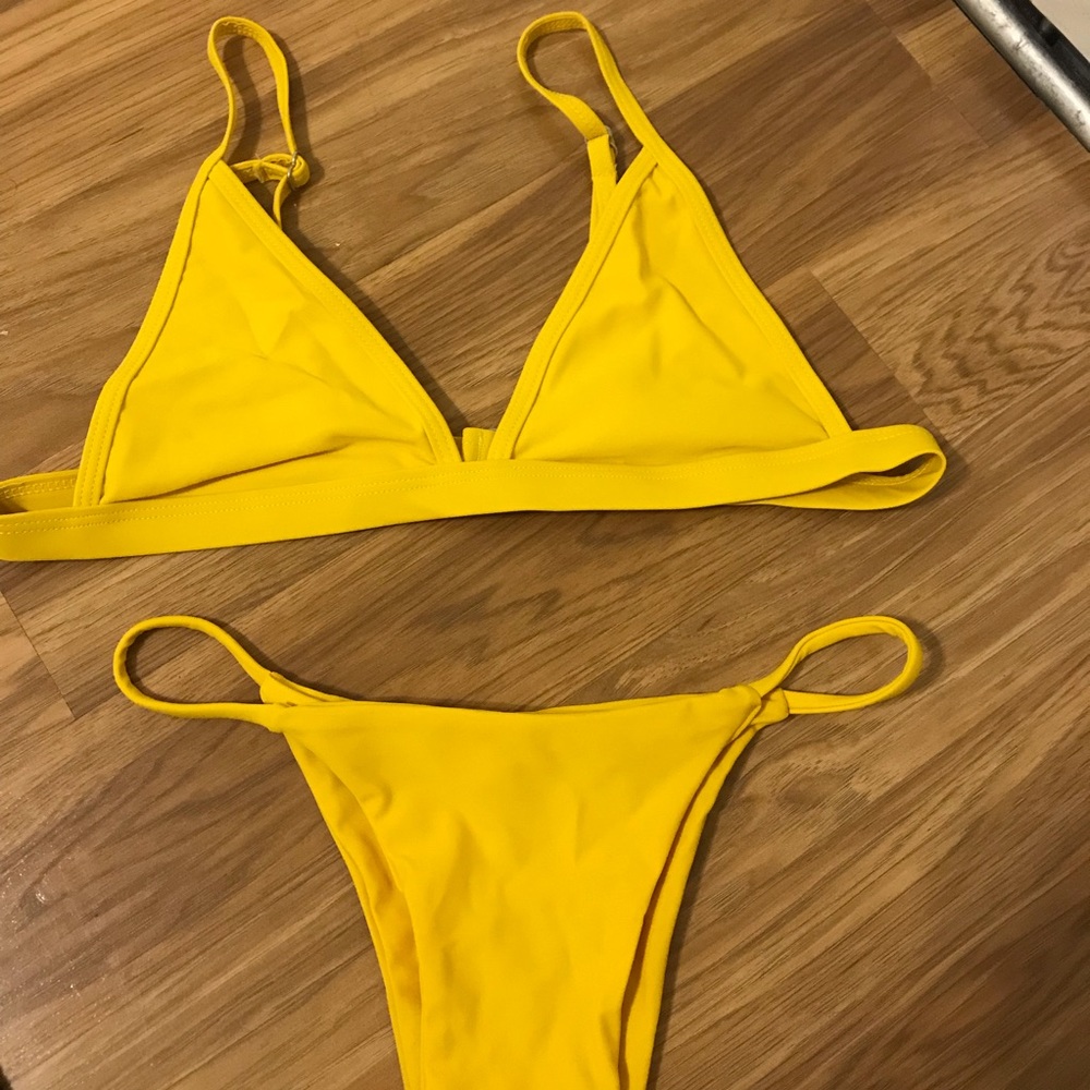 Yellow bikini
